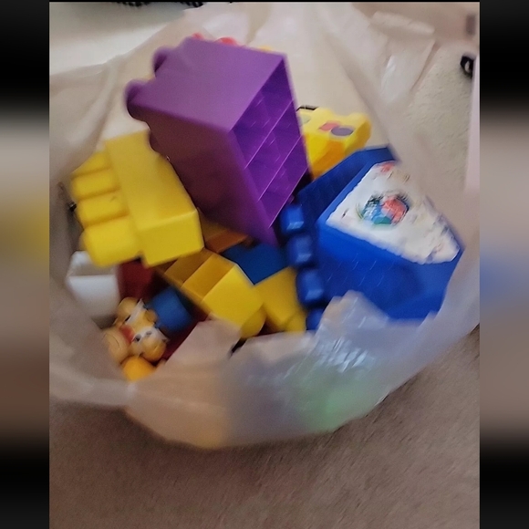Mega Bloks Other - Lot Of 60 First Builders Mega Bloks Building Blocks All Sizes All Colors Lot (6a